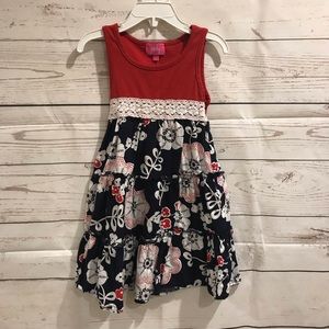 Pinky Red White and Blue Fourth of July Dress 5